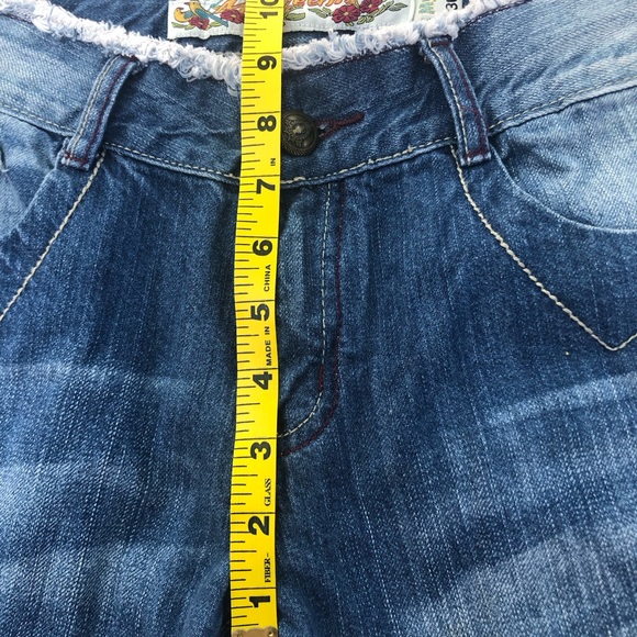 Embroidered Floral Boho Jeans, Vintage Style ‘70s Vibes, Flared Boot-cut Pants - Picture 9 of 9